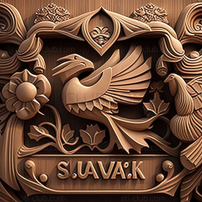 3D model Slovakia  Slovak Republic (STL)